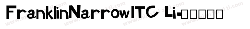 FranklinNarrowITC Li字体转换